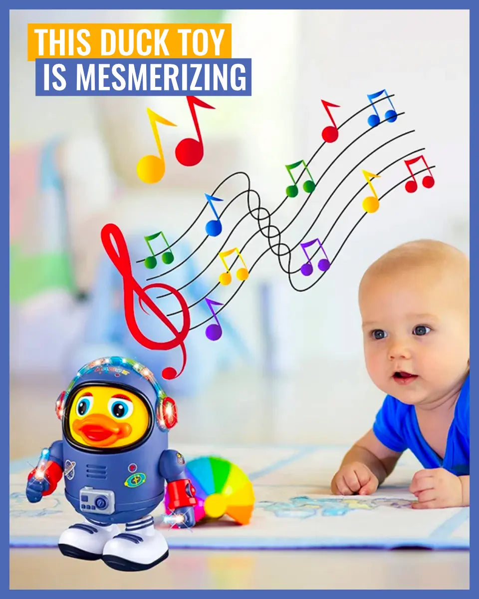 DUCKLY – Interaktives Tanzendes Enten-Spielzeug mit Licht & Musik