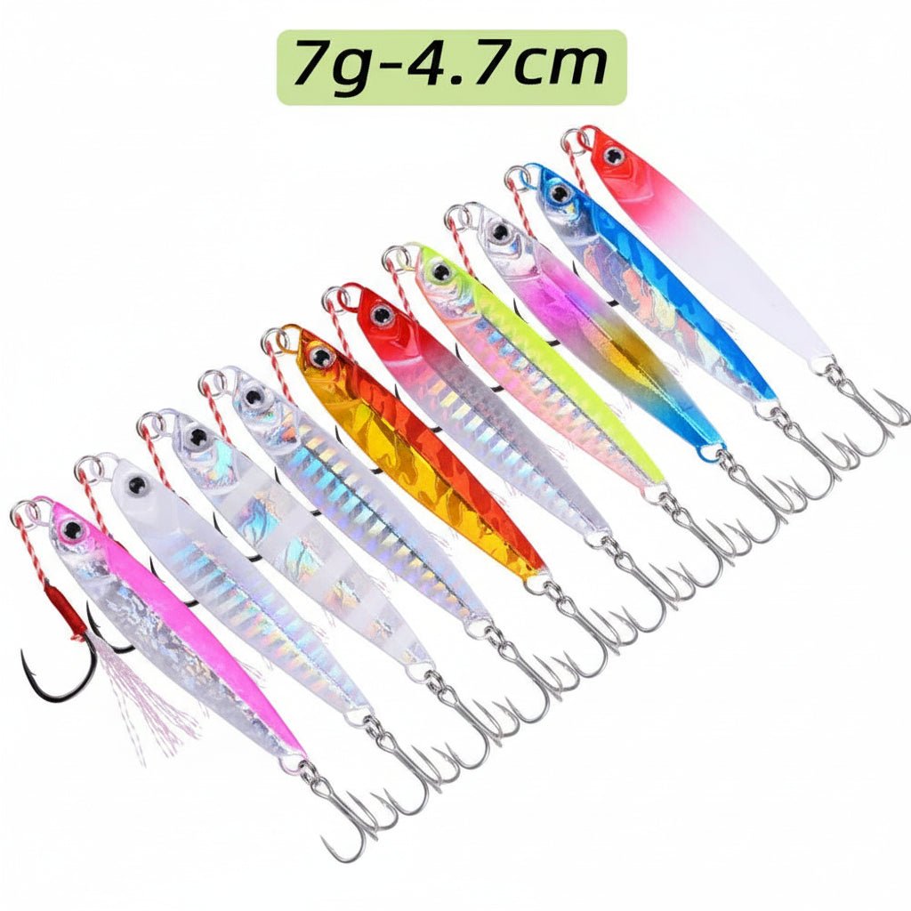 JIGMASTER – Metall Jig Angeln Set für Salzwasser mit Verschiedenen Gewichten 5