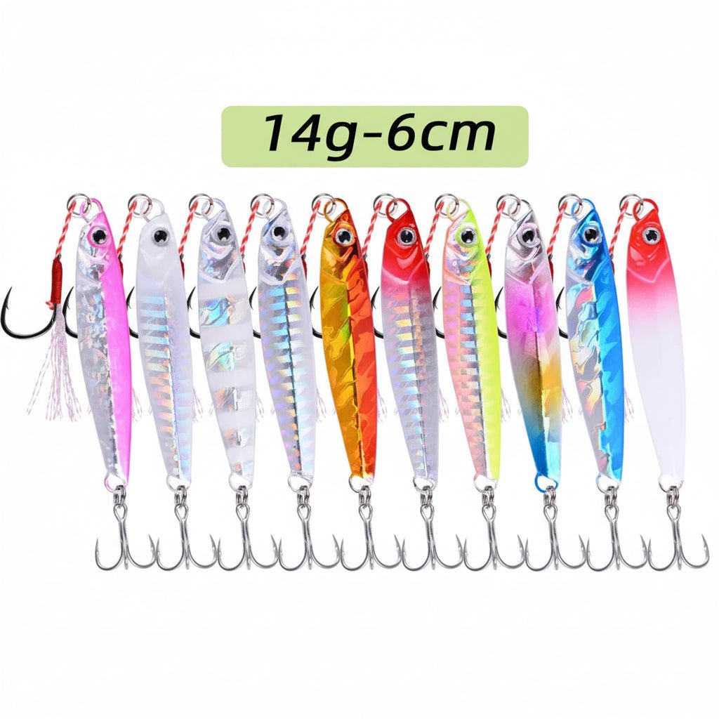 JIGMASTER – Metall Jig Angeln Set für Salzwasser mit Verschiedenen Gewichten 7