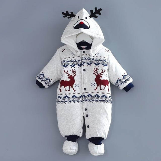 JOLLYBABE – Frühlings-Unisex-Baby-Weihnachtsoutfit für festlichen Stil 0