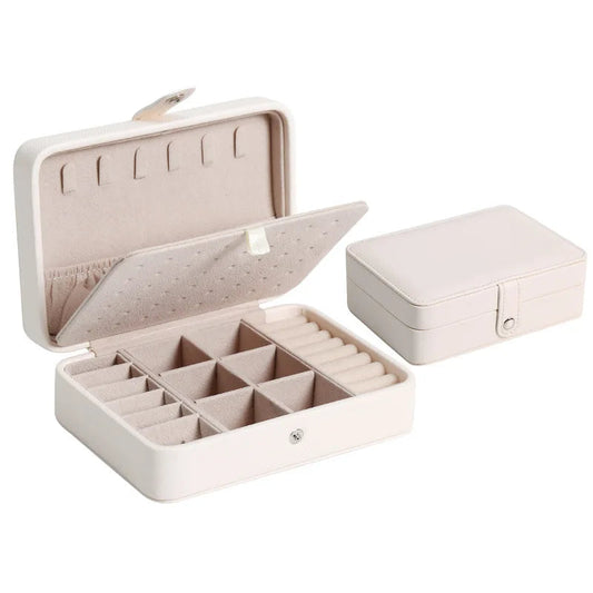 JewelCase – Elegante Leder Schmuckbox für Ringe & Ohrringe