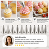 12-teiliges Spritztüllen-Set – Präzise Dekoration für Torten, Cupcakes & Macarons