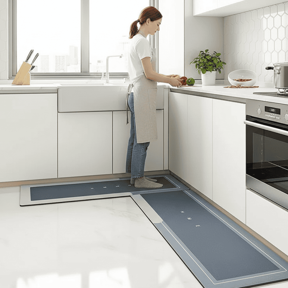 KITCHENMAT – Rutschfester und wasserdichter Küchenteppich aus Polymer 6