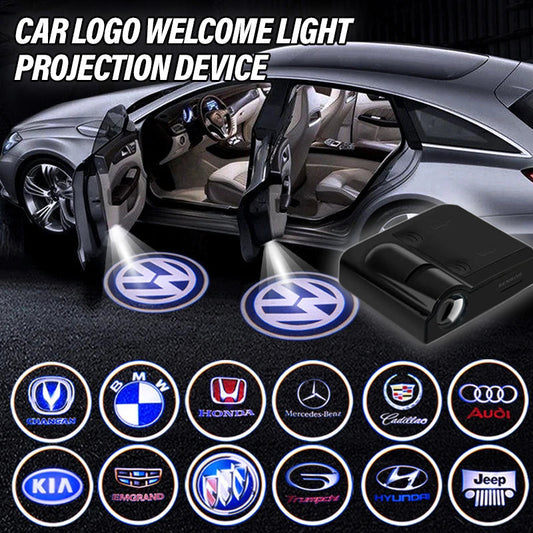 DoorGlow Projecteur – Lumière de porte de voiture LED sans fil pour projection de marque