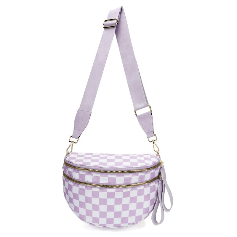 URBANCHECK – Nylon Bum Bag im Schachbrettdesign für den Alltag