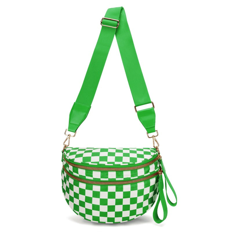 URBANCHECK – Nylon Bum Bag im Schachbrettdesign für den Alltag