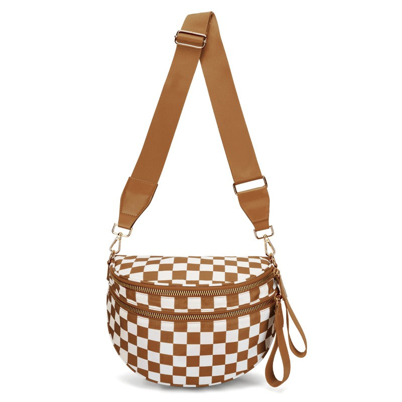 URBANCHECK – Nylon Bum Bag im Schachbrettdesign für den Alltag