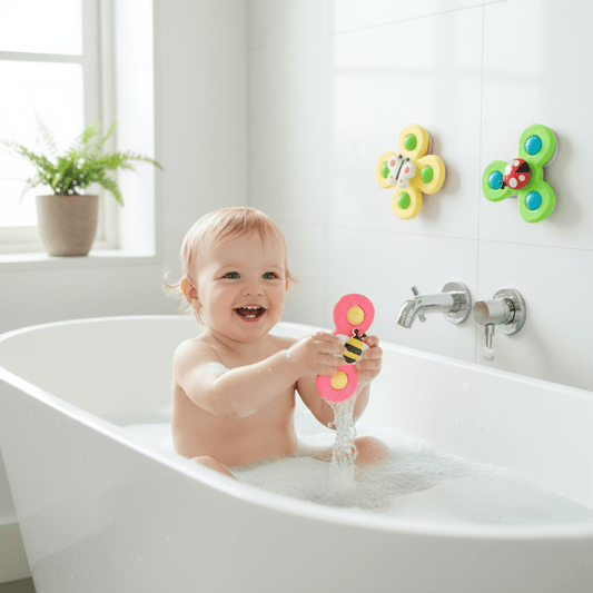 Kiddova – Bunter Bade-Fidget-Spinner mit süßem Insekten-Design 1