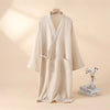 ZenWeave Baumwoll Kimono | 100 % Atmungsaktiver Bademantel | Unisex Lounge Robe | Leicht & Elegant für Home Spa & Entspannung