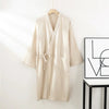 ZenWeave Baumwoll Kimono | 100 % Atmungsaktiver Bademantel | Unisex Lounge Robe | Leicht & Elegant für Home Spa & Entspannung