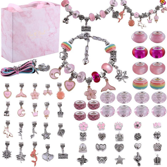 SPARKLETTA – Set de pulseras para niñas con colgantes brillantes