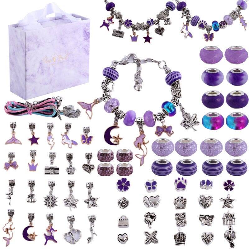 SPARKLETTA – Set de pulseras para niñas con colgantes brillantes
