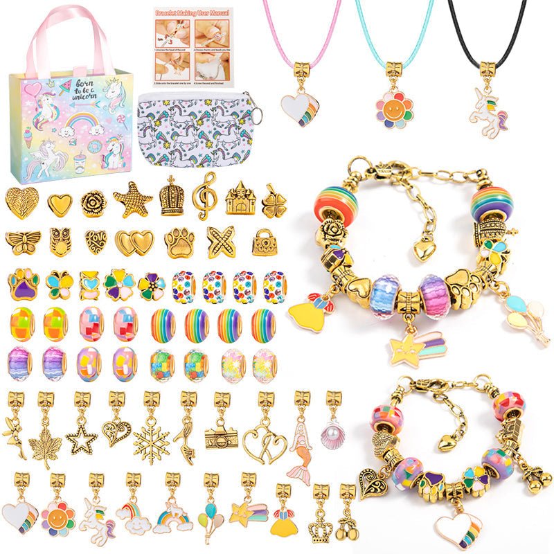 SPARKLETTA – Set de pulseras para niñas con colgantes brillantes