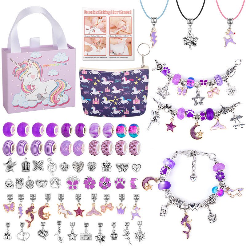 SPARKLETTA – Set de pulseras para niñas con colgantes brillantes