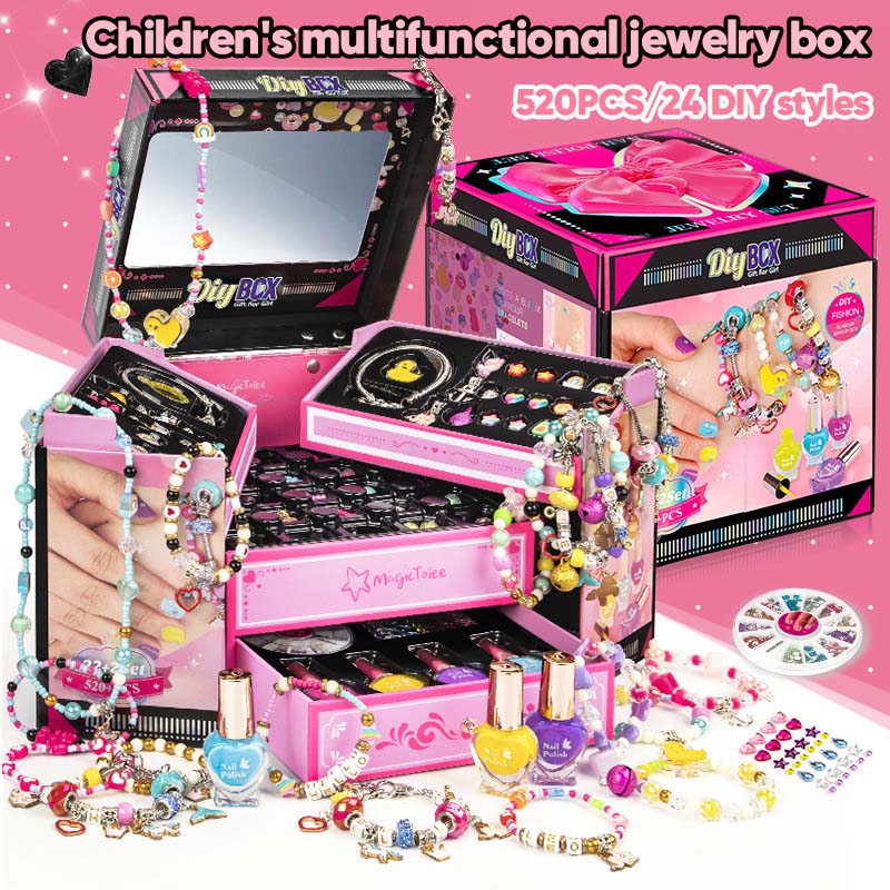 SPARKLETTA – Set de pulseras para niñas con colgantes brillantes