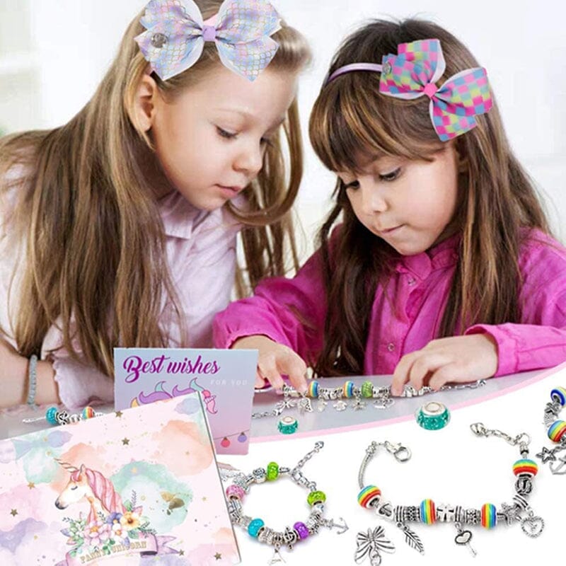 SPARKLETTA – Set de pulseras para niñas con colgantes brillantes