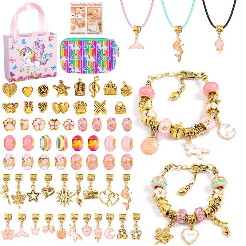 SPARKLETTA – Set de pulseras para niñas con colgantes brillantes