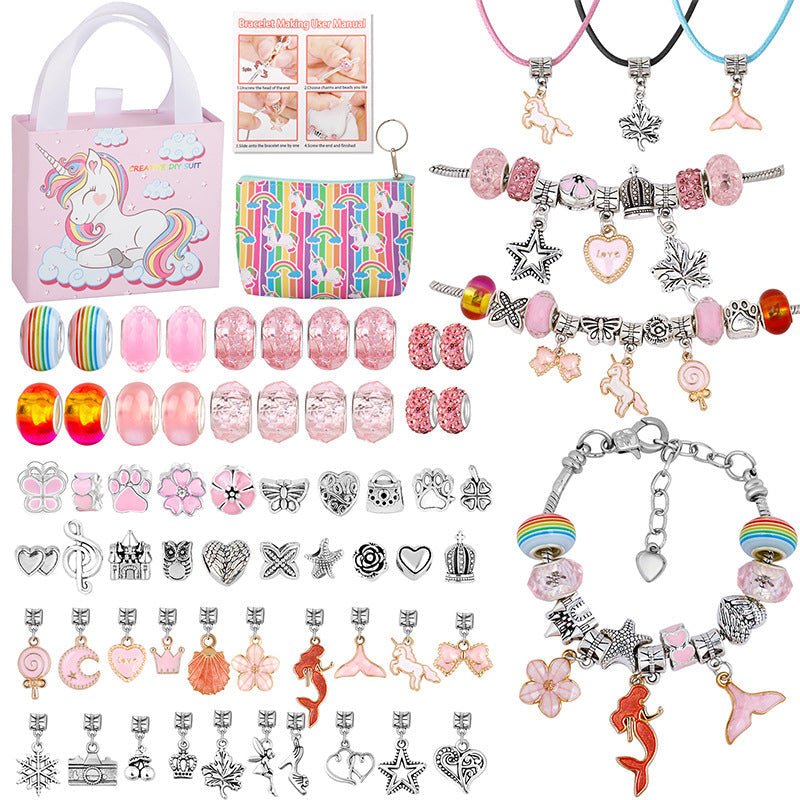 SPARKLETTA – Set de pulseras para niñas con colgantes brillantes