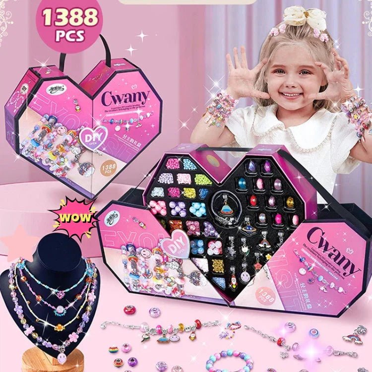 SPARKLETTA – Set de pulseras para niñas con colgantes brillantes