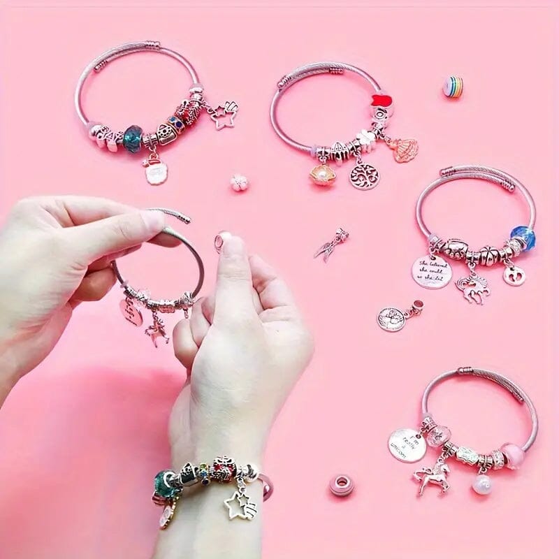 SPARKLETTA – Set de pulseras para niñas con colgantes brillantes