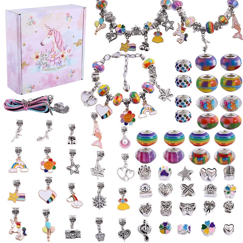 SPARKLETTA – Set de pulseras para niñas con colgantes brillantes