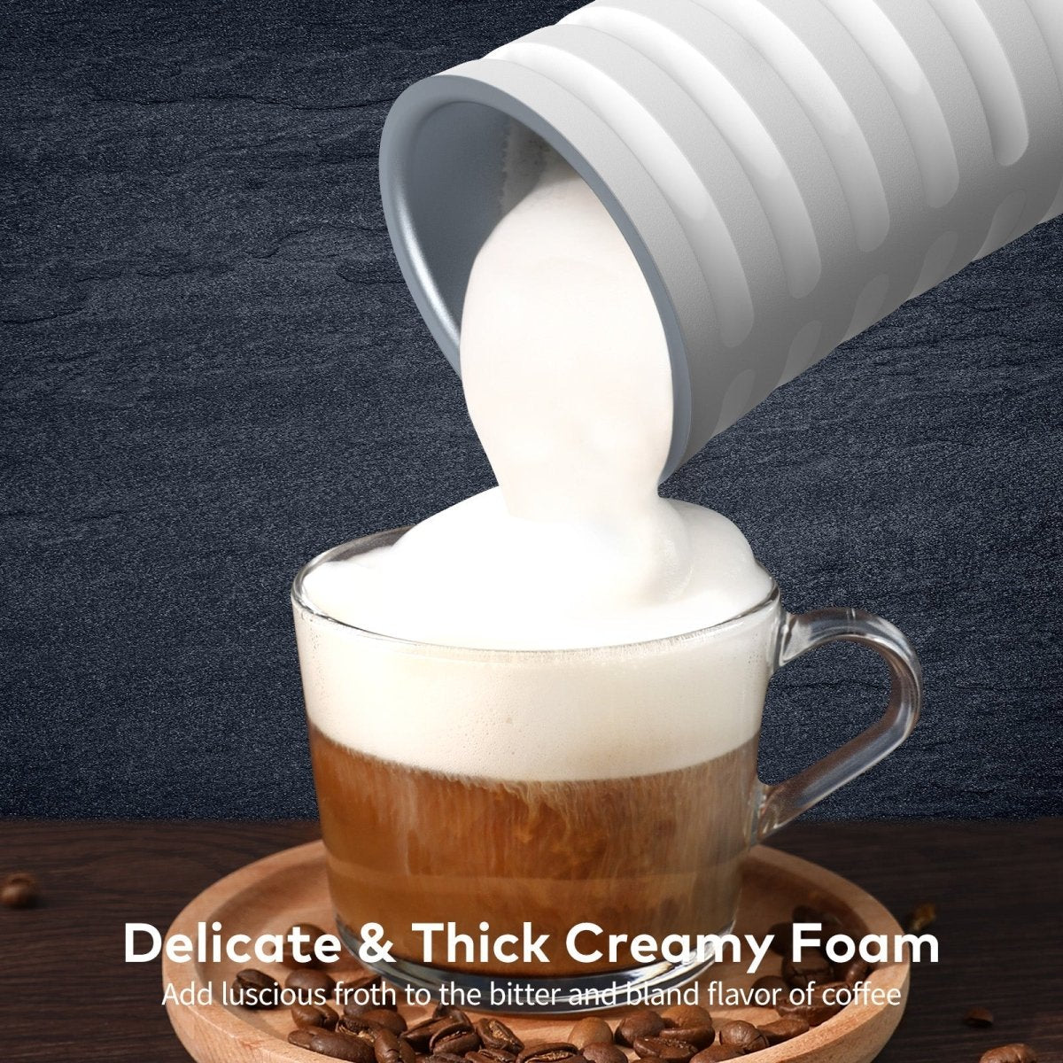 LATTEVERVE – 4-in-1-Milchaufschäumer und -Dampfgarer für Kaffee in Barista-Qualität zu Hause 2
