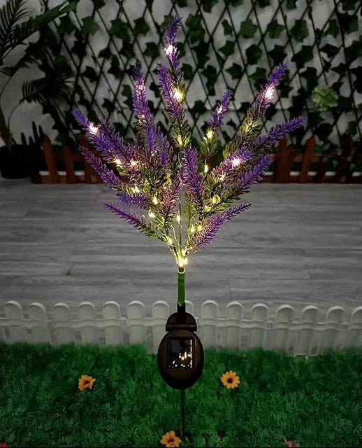 LAVENLITE – Solar-LED-Lavendel-Gartenleuchten, wetterfeste Außendekoration 0