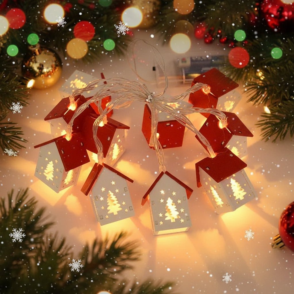 LED Lichtleiste aus Holz mit Warmweißen LEDs – Stilvolle Dekoration für Festliche Anlässe 0