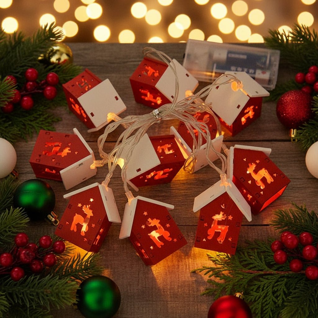 LED Lichtleiste aus Holz mit Warmweißen LEDs – Stilvolle Dekoration für Festliche Anlässe 5