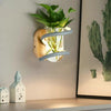 BLOOMLIGHT – LED Wandvase Lampe aus Holz & Aluminium für stilvolle Außenbereiche