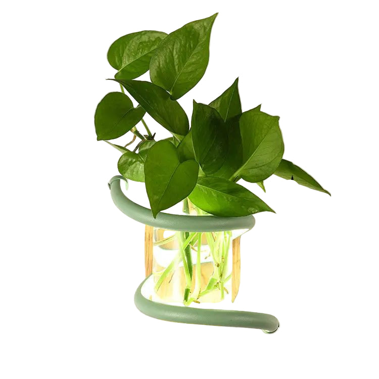 BLOOMLIGHT – LED Wandvase Lampe aus Holz & Aluminium für stilvolle Außenbereiche