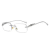LEOVUE – Gafas de sol sin montura con cabeza de leopardo y protección UV400