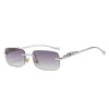 LEOVUE – Gafas de sol sin montura con cabeza de leopardo y protección UV400
