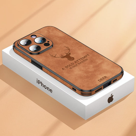 LEREN – Custodia iPhone di lusso con protezione dagli urti