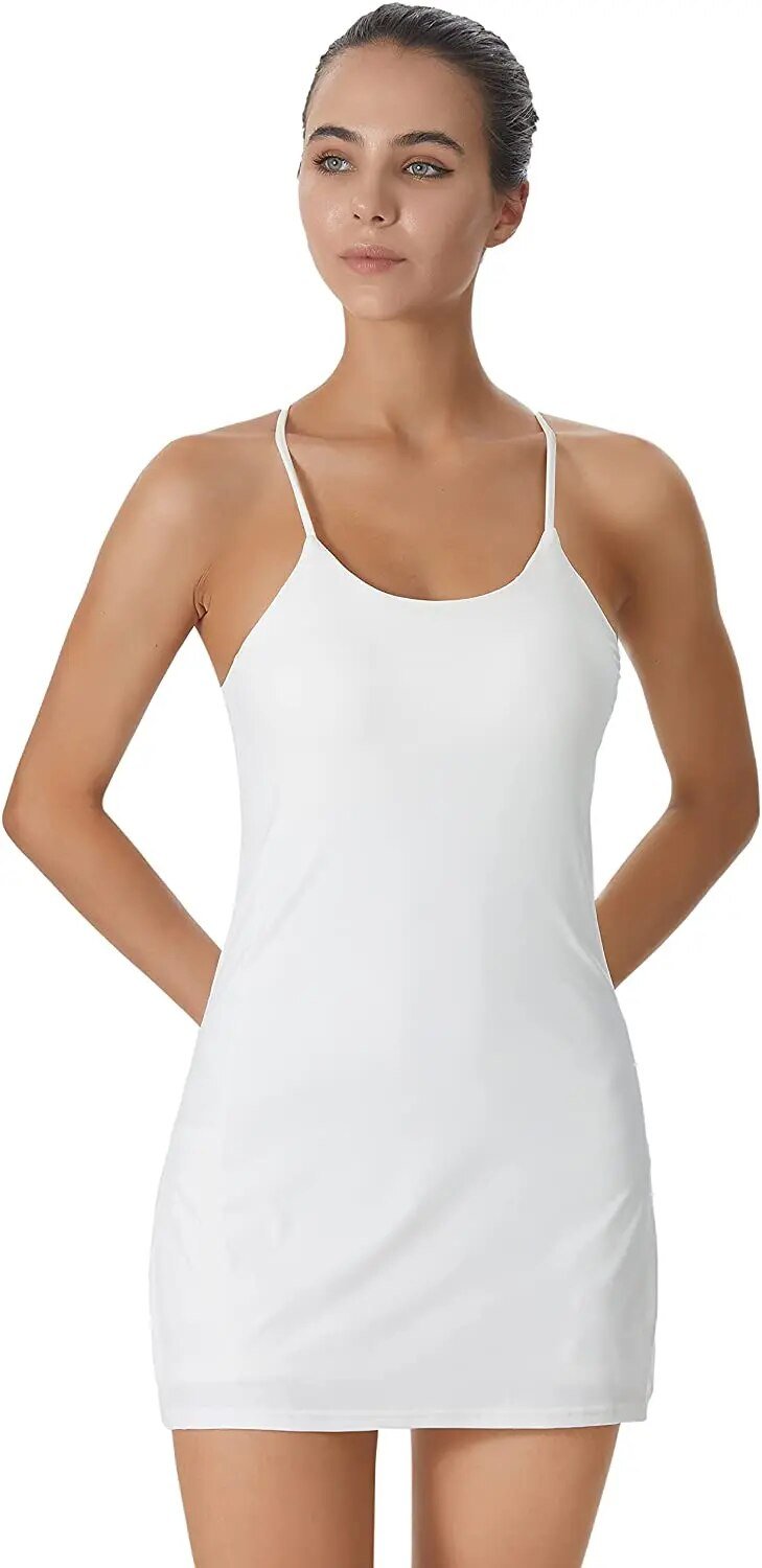 LIANA ACTIVE – Vestido deportivo con shorts y bolsillos para movimiento y estilo