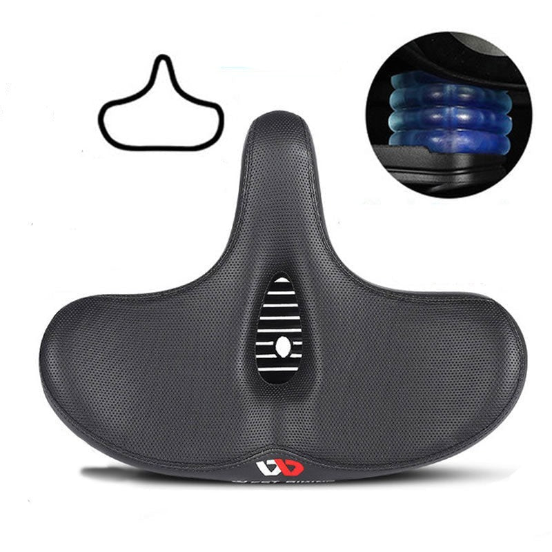 LIDASE Sillín de bicicleta – Sillín ergonómico con espuma viscoelástica y superficie de asiento extra ancha