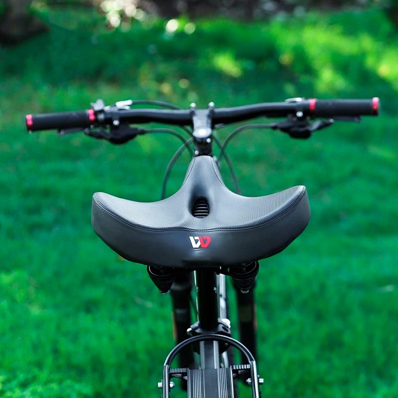 LIDASE Sillín de bicicleta – Sillín ergonómico con espuma viscoelástica y superficie de asiento extra ancha