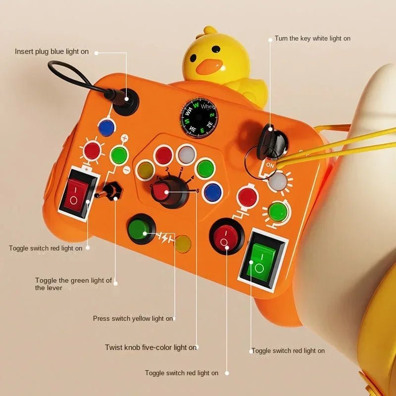 LIGHTIPLAY – Interaktives Montessori-Sinnesbrett mit LED für Kinder von 2–4 Jahren 5