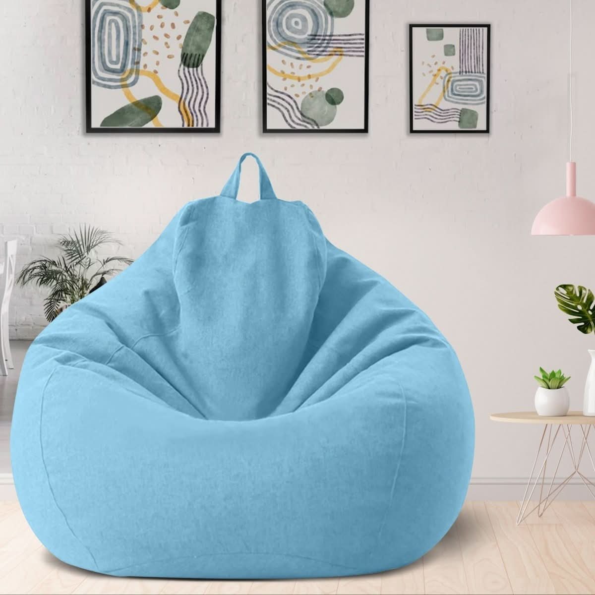 CasaLino – Luxuriöser Leinen Sitzsack mit Füllung