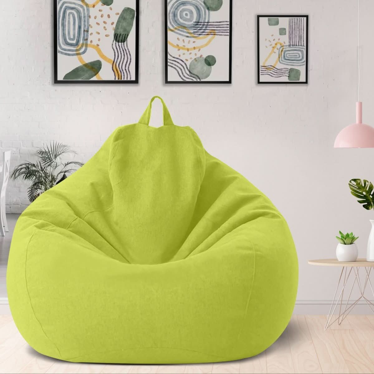 CasaLino – Luxuriöser Leinen Sitzsack mit Füllung