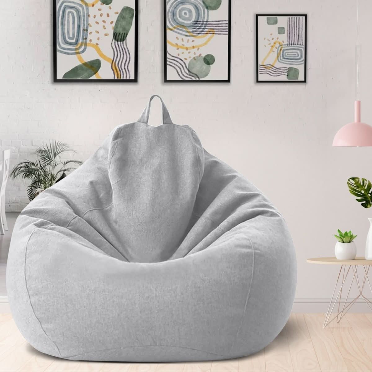 CasaLino – Luxuriöser Leinen Sitzsack mit Füllung