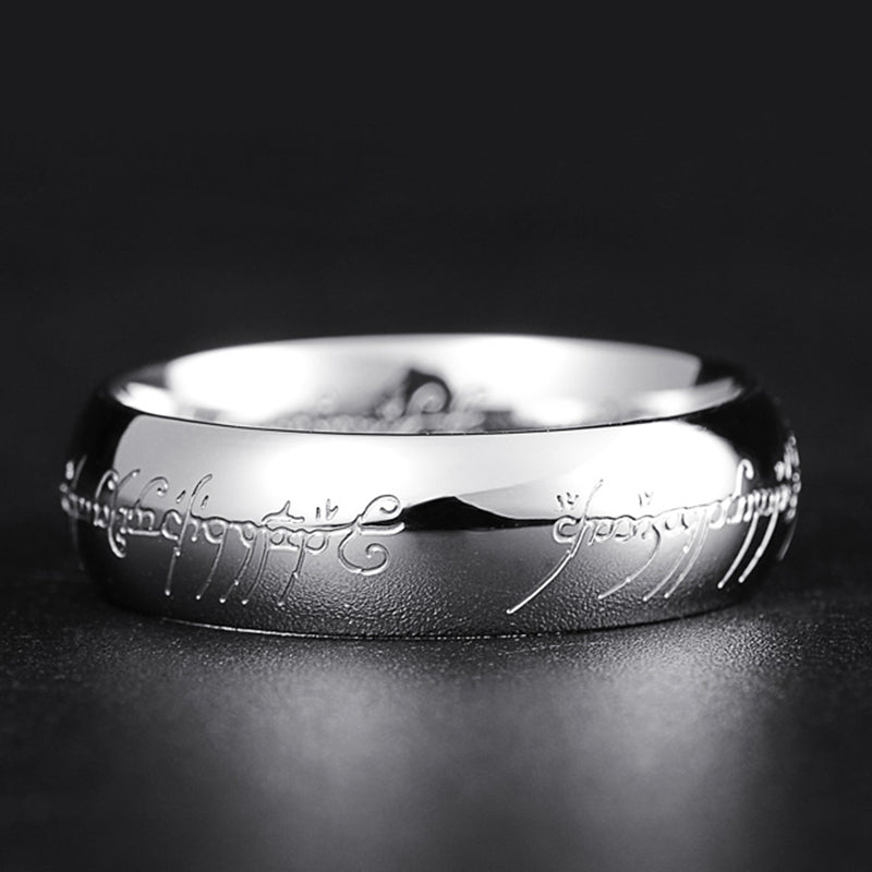 LUMINA RUNE RING – Leuchtender Schmuckring mit Gravur für Glück & Positivität