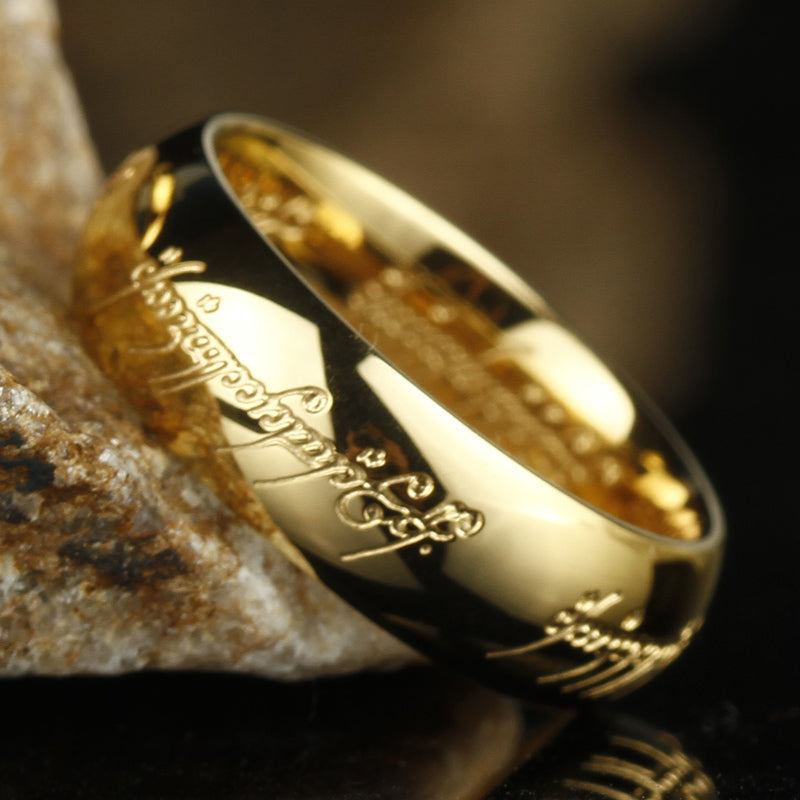 LUMINA RUNE RING – Leuchtender Schmuckring mit Gravur für Glück & Positivität
