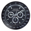 LUMINEX – Silent Stainless Steel Wall Clock with Glowing Hands 12