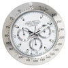 LUMINEX – Silent Stainless Steel Wall Clock with Glowing Hands 13