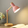 LAMPE DE BUREAU LUMOWOOD – Lampe de table scandinave en bois avec LED et bras réglable