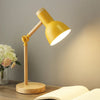 LAMPE DE BUREAU LUMOWOOD – Lampe de table scandinave en bois avec LED et bras réglable