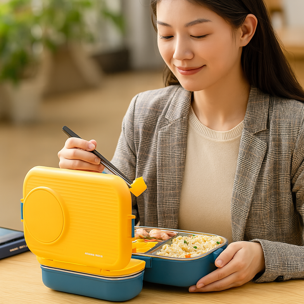 MEALPORT – Edelstahl-Lunchbox mit Isolierung für frische & organisierte Mahlzeiten
