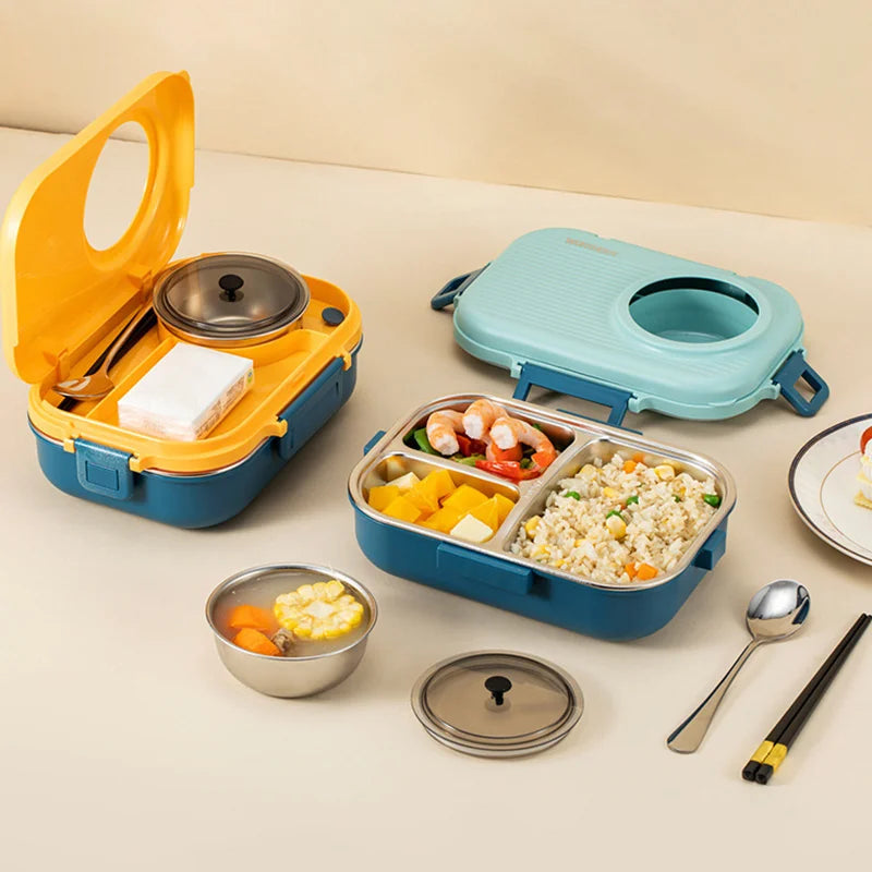 MEALPORT – Edelstahl-Lunchbox mit Isolierung für frische & organisierte Mahlzeiten