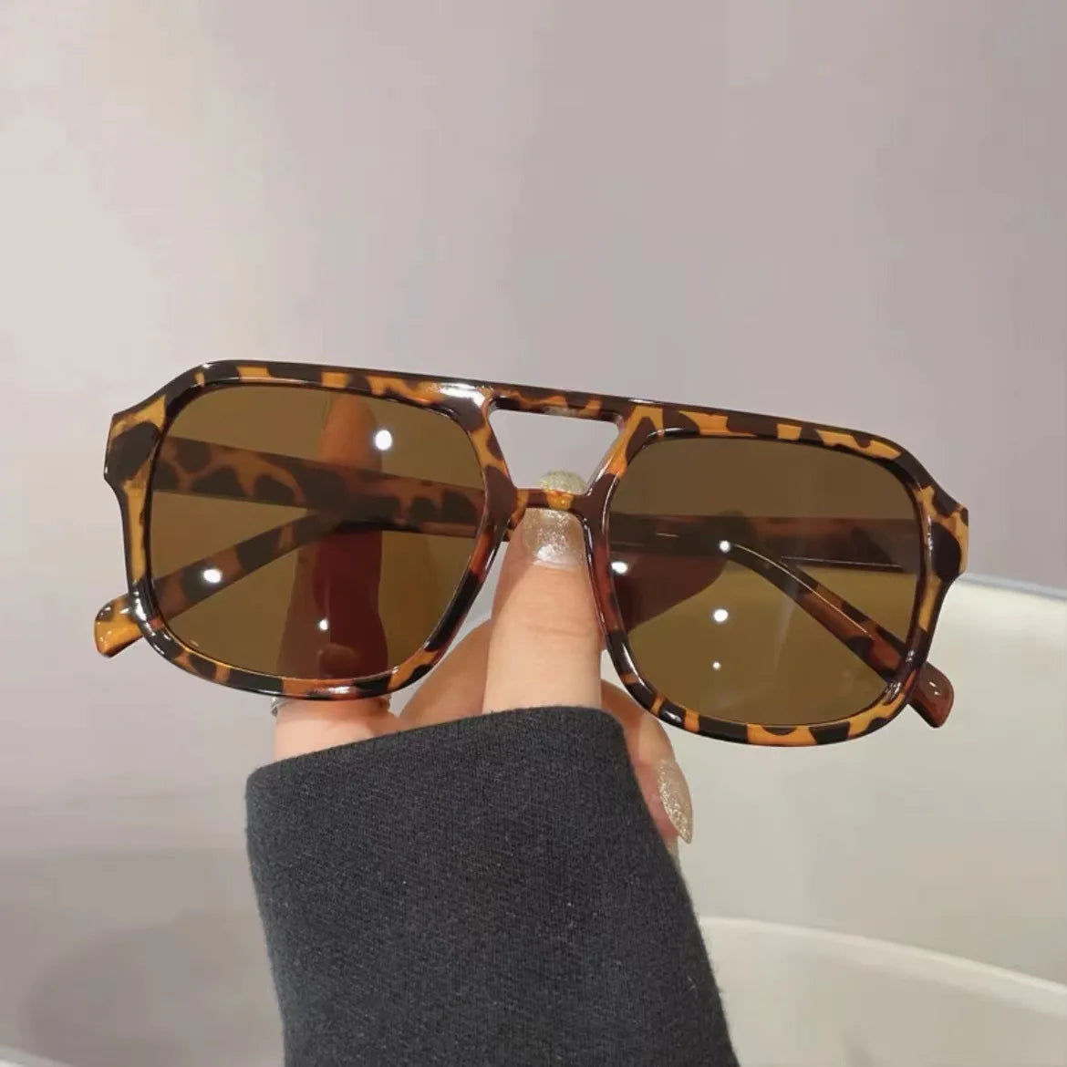 LUXE EYEWEAR – Occhiali da sole di lusso a forma di occhio di gatto per donna con protezione UV400